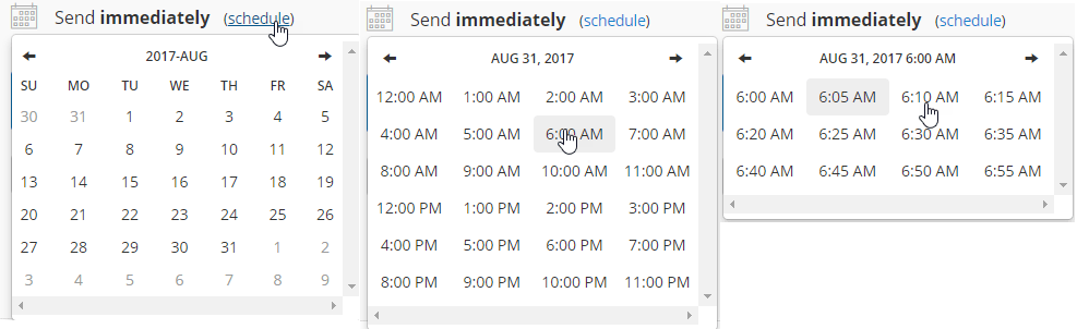 Setting up a scheduled broadcast in convertkit