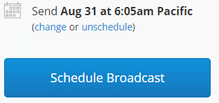 Schedule a Convertkit Broadcast