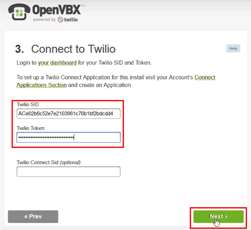 Adding Twilio API Key To OpenVBX